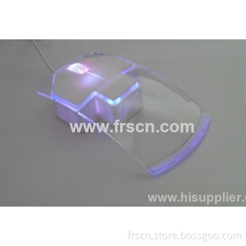 New Colored Novelty Arrow Shaped Led Optical Transparent Mouse 
